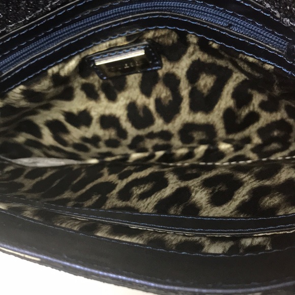 GUESS 7”X10” BLUE SPARKLE ENVELOPE CLUTCH PURSE NW - Picture 6 of 8